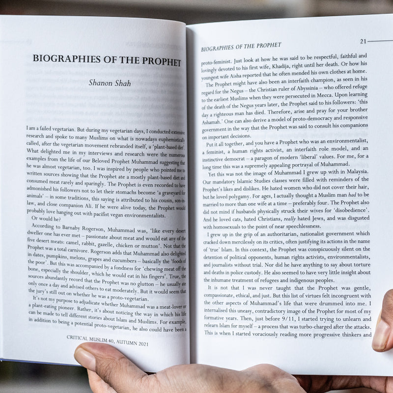 Critical Muslim 40: Biography