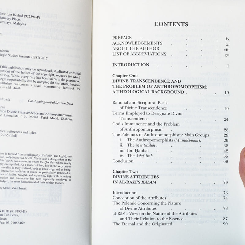 Fakhr Al-Din Al-Razi On Divine Transcendence And Anthropomorphism