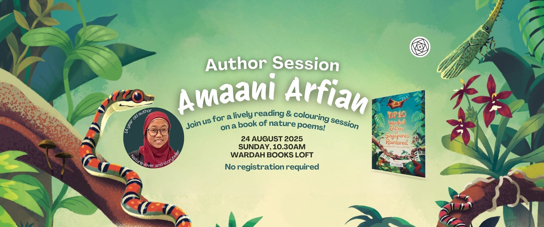 Reading & Colouring Session with Author: Amaani Arfian