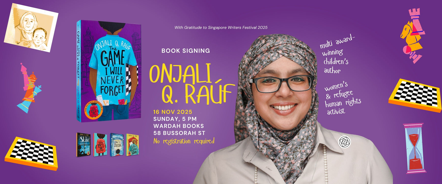 Book Signing: Onjali Q. Raúf