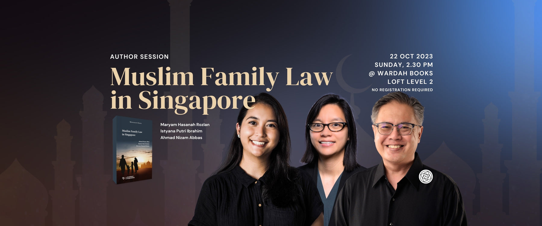 Author Session: Muslim Family Law in Singapore