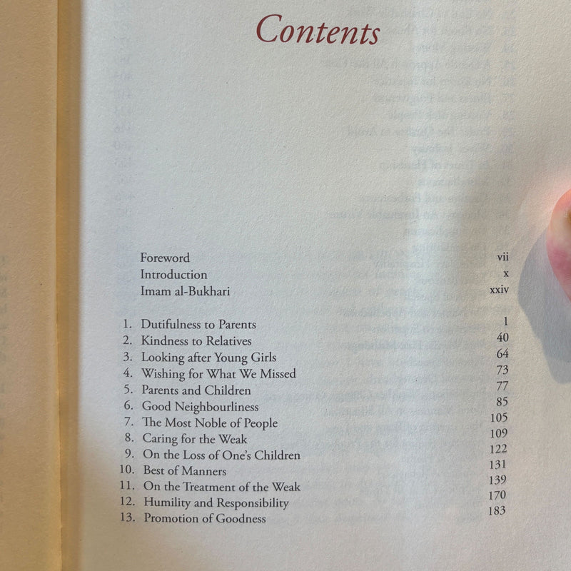 Al-Adab al-Mufrad: A Perfect Code of Manners and Morality PB