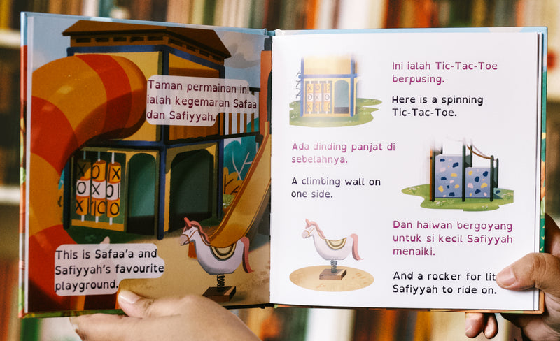 Tap Tap di Taman Permainain Bilingual Malay - English