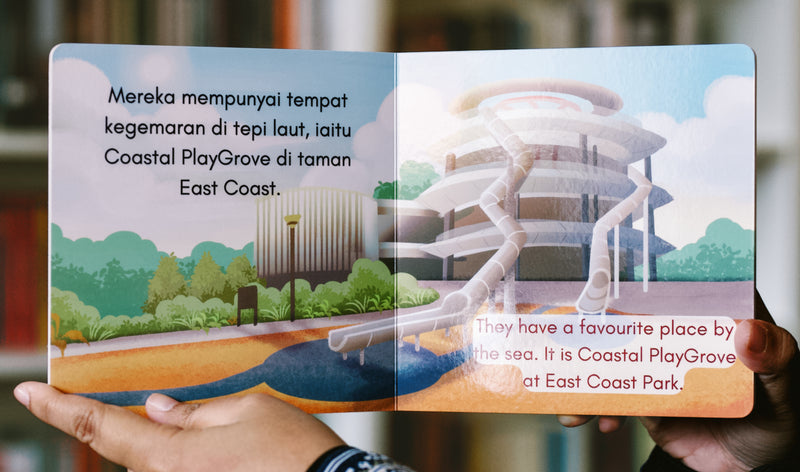 Berkelah di Coastal Playgrove Bilingual Malay - English