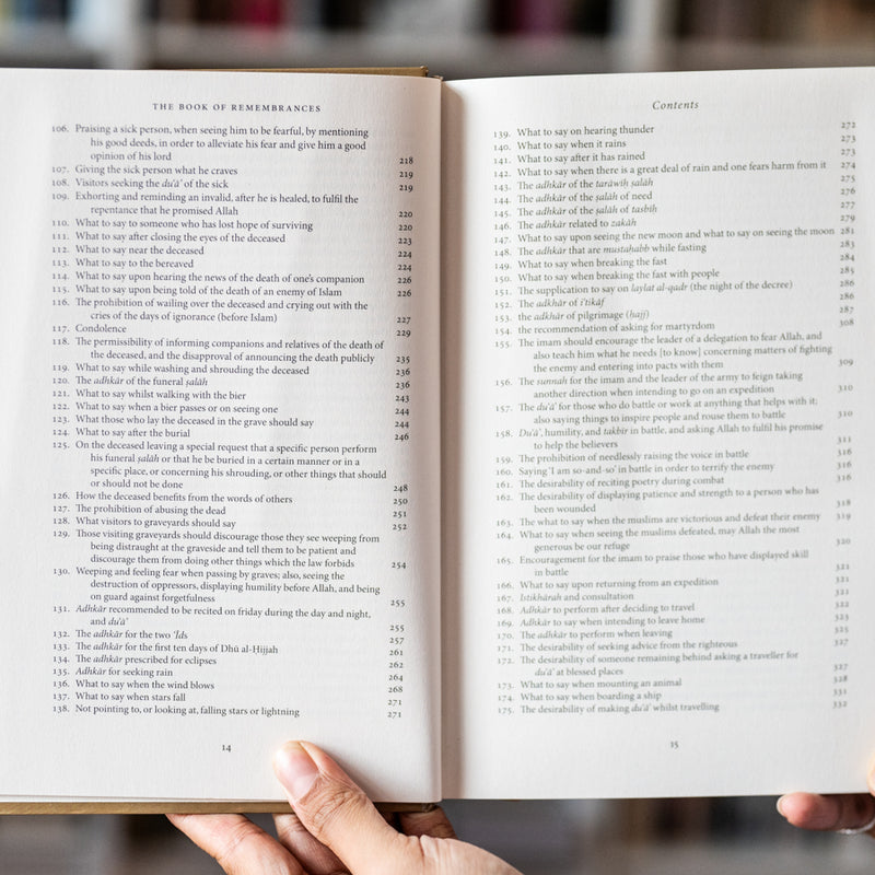 Book of Remembrances Kitab al-Adhkar