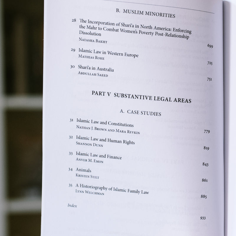 The Oxford Handbook of Islamic Law