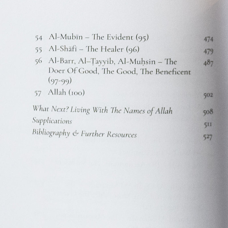 Reflecting on the Names of Allah PB
