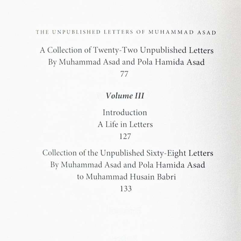 The Unpublished Letters of Muhammad Asad