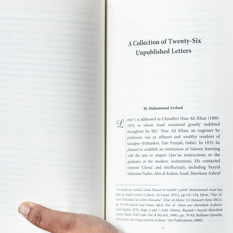 The Unpublished Letters of Muhammad Asad