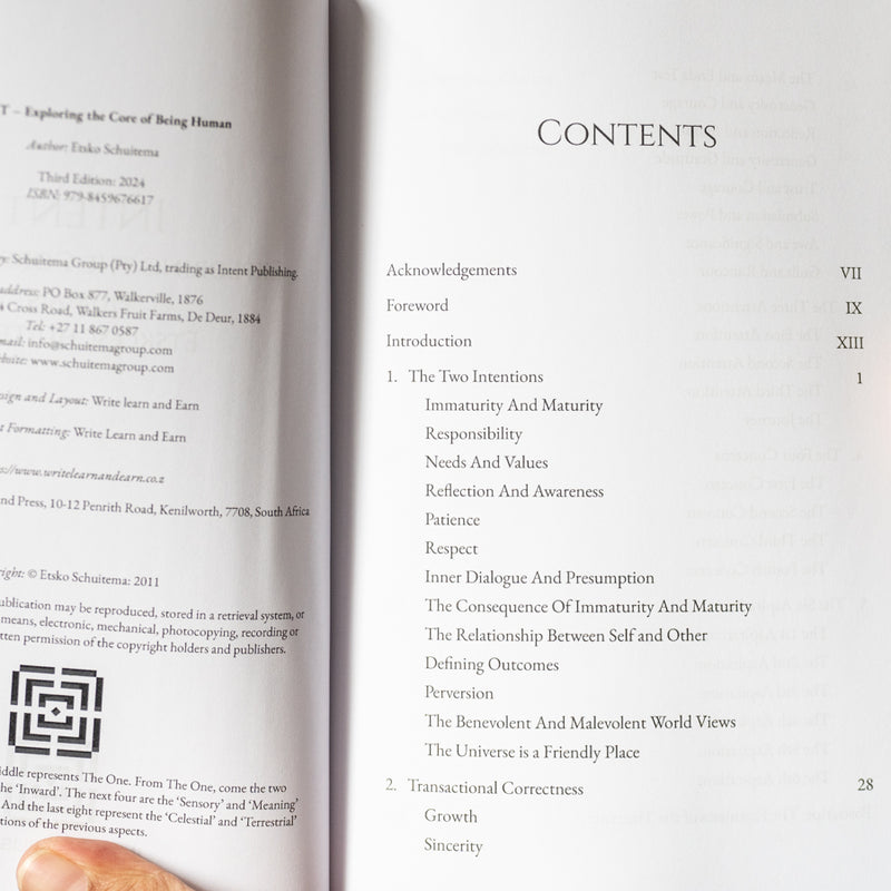 Intent: Exploring the Core of Being Human