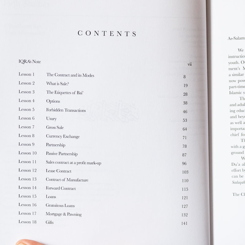 The Principles of Dealings and Transactions Fiqh Mu'amalat