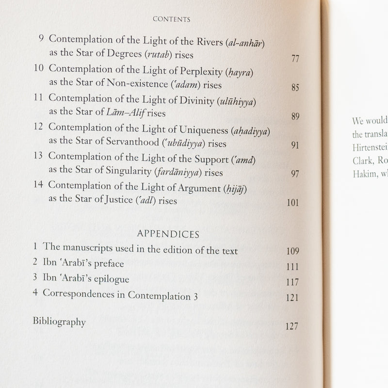 Contemplation of the Holy Mysteries: The Mashahid al-asrar of Ibn 'Arabi