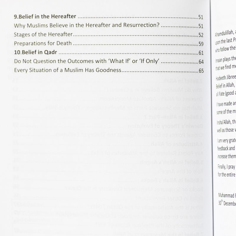 Kitaabul Imaan: Book of Faith