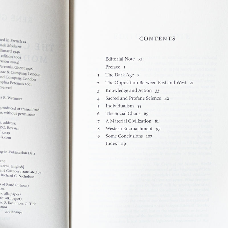 The Crisis of the Modern World