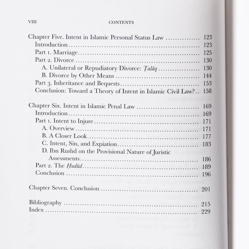 Intent in Islamic Law