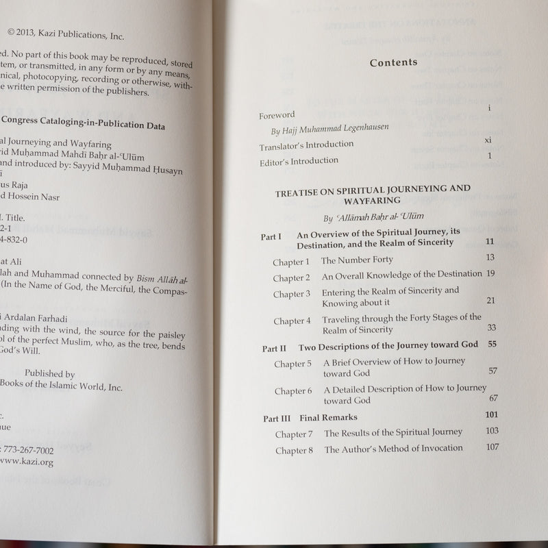 Treatise on Spiritual Journeying and Wayfaring