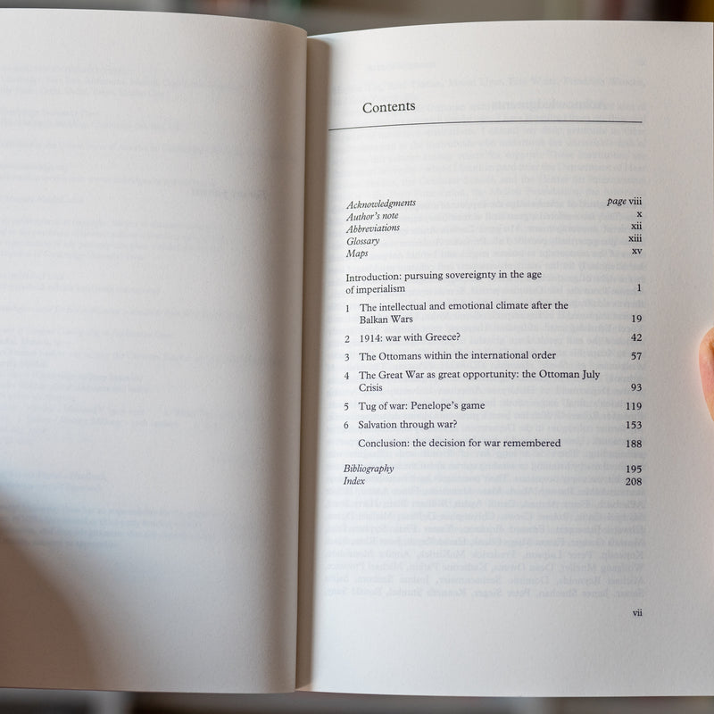 The Ottoman Road to War in 1914