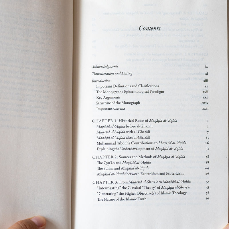 The Higher Objectives of Islamic Theology