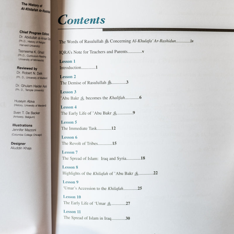 History of Al-Khilafa Ar-Rashidah Textbook