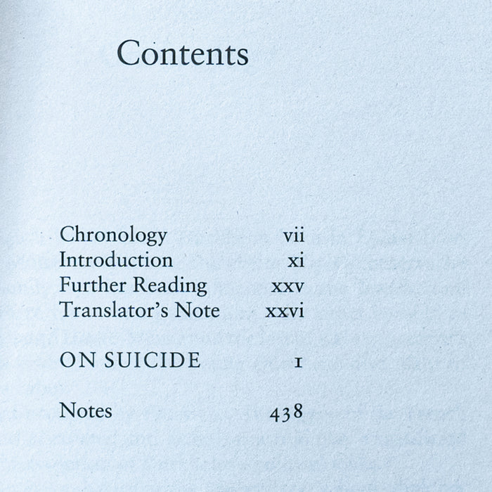 On Suicide