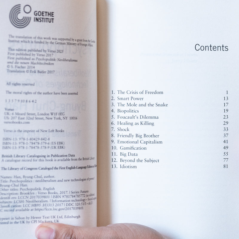 Psychopolitics: Neoliberalism and New Technologies of Power