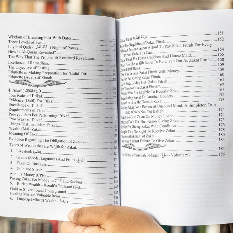 The Chapter of Sawm (Fasting) and Zakat