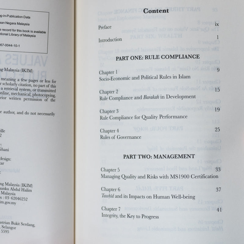 Values And Rule Compliance in Islamic Economics and Muamalat