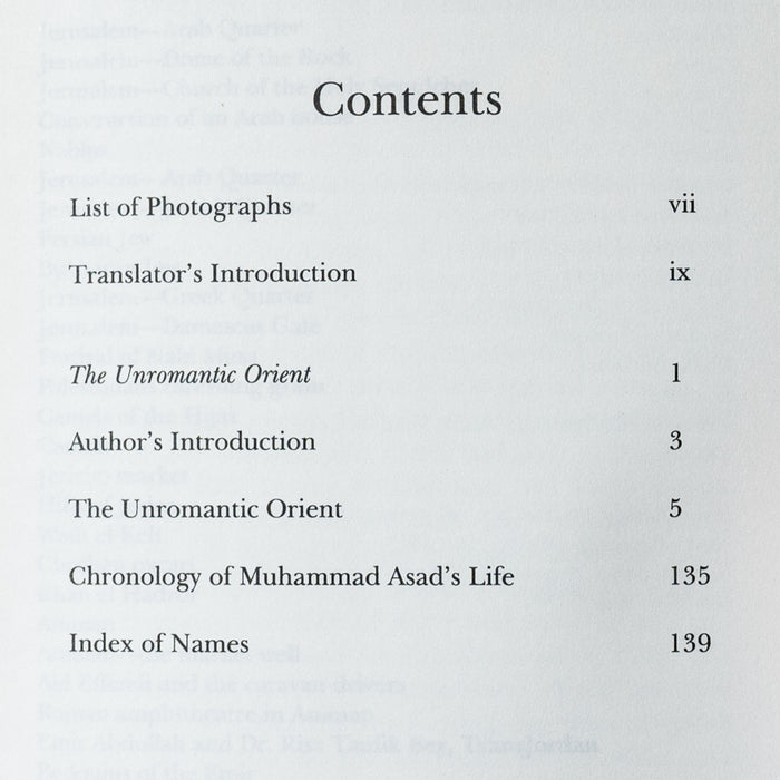 Unromantic Orient