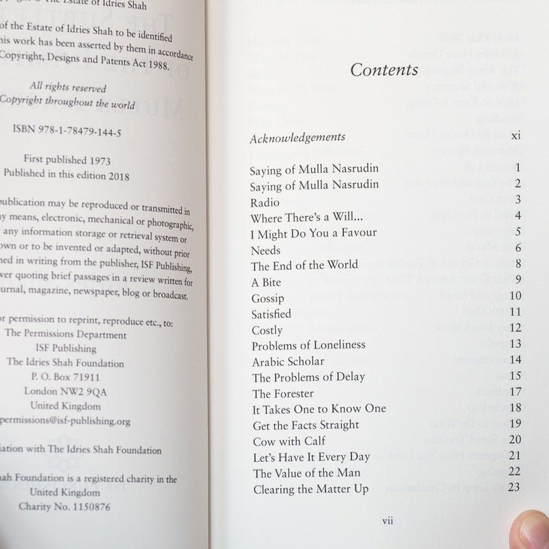 The Subtleties of the Inimitable Mulla Nasrudin