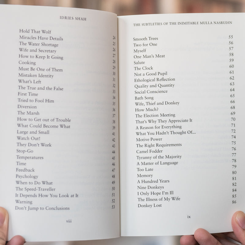 The Subtleties of the Inimitable Mulla Nasrudin