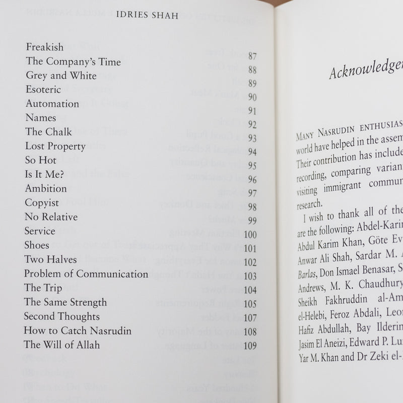 The Subtleties of the Inimitable Mulla Nasrudin