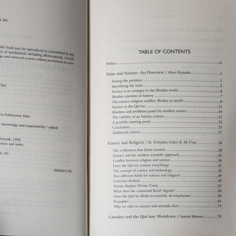 Islamic Perspectives on Science: Knowledge and Responsibility