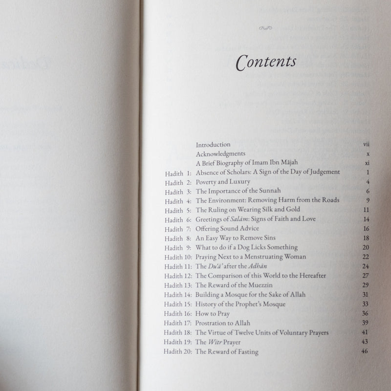 40 Hadith from Sunan Ibn Majah