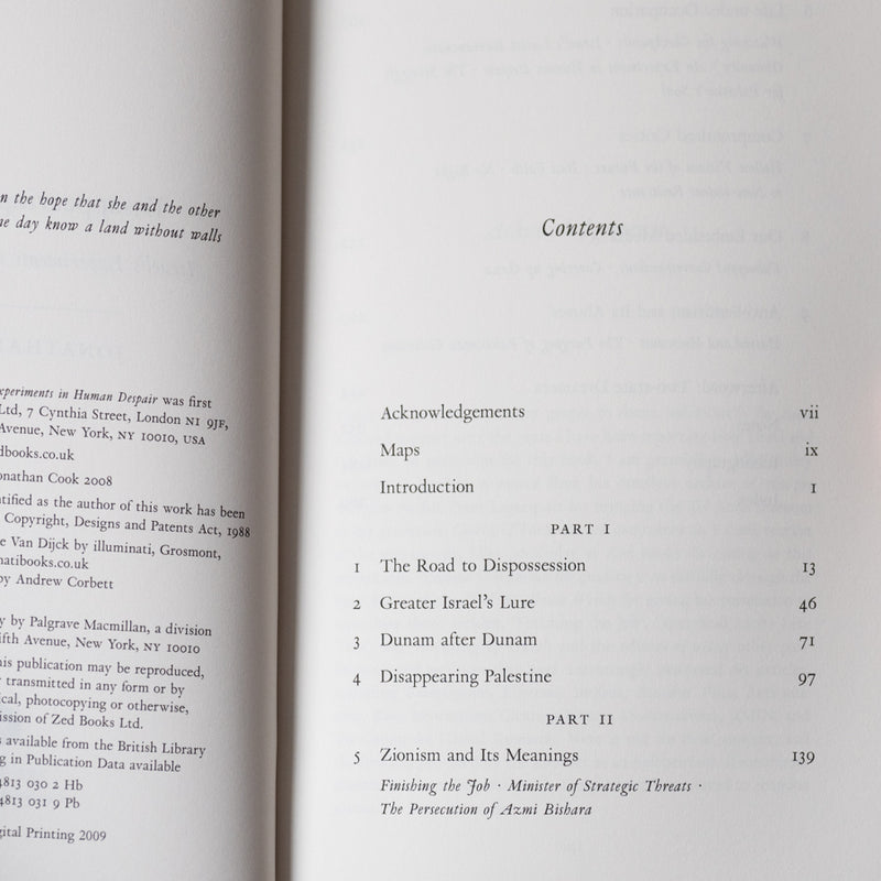 Disappearing Palestine: Israel's Experiments in Human Despair