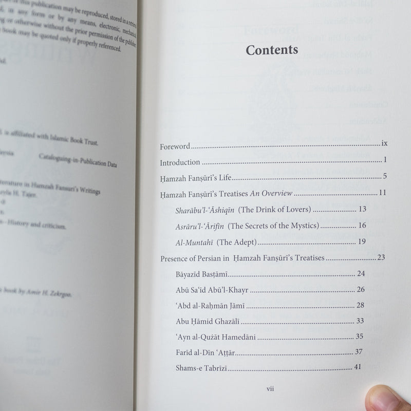 Tracing Persian Sufi Literature in Hamzah Fansuri’s Writings