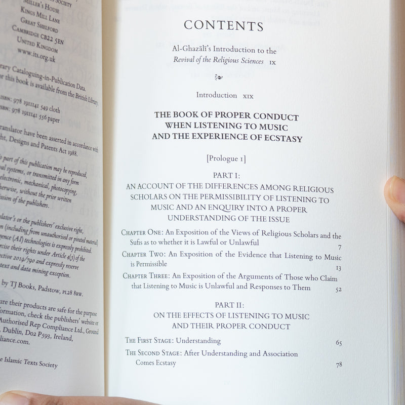 Al-Ghazali on Proper Conduct When Listening to Music and the Experience of Ecstasy