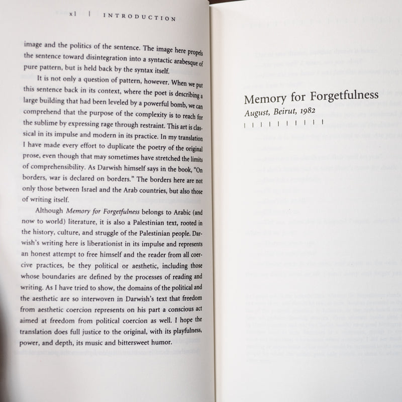 Memory for Forgetfulness: August, Beirut, 1982