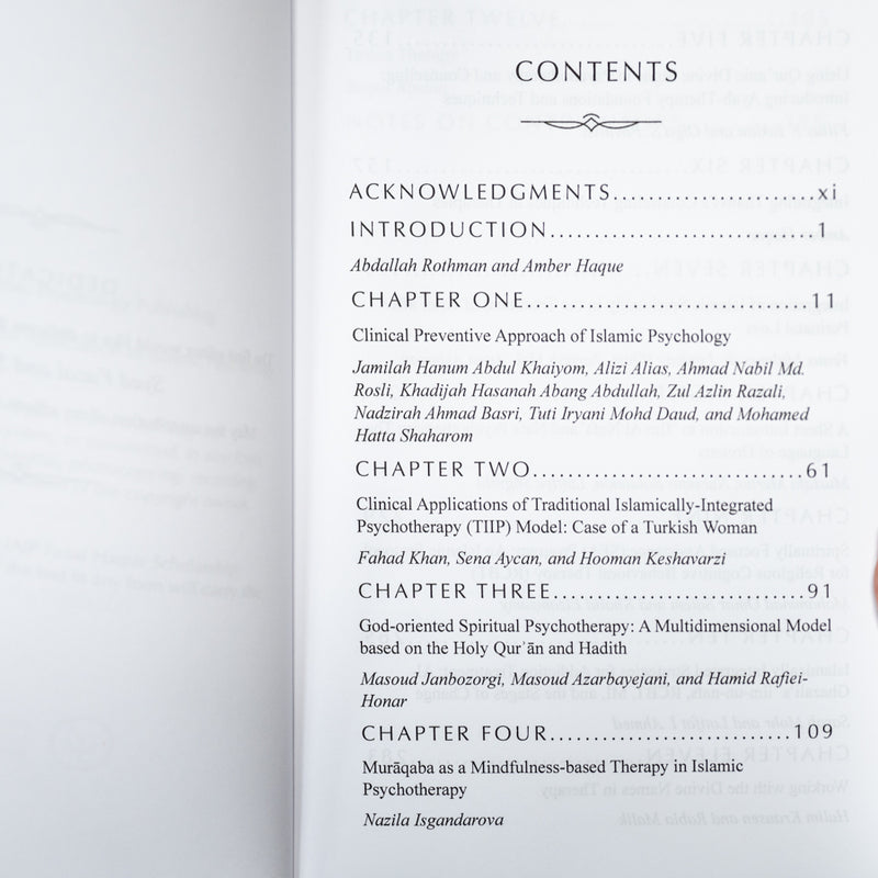 Clinical Applications of Islamic Psychology