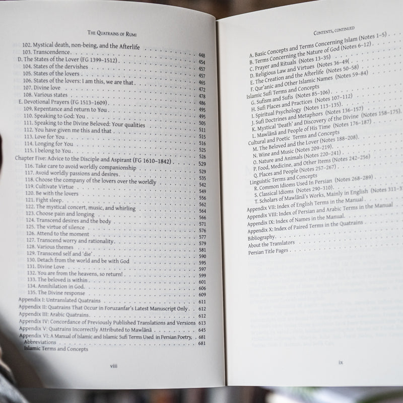 The Quatrains of Rumi