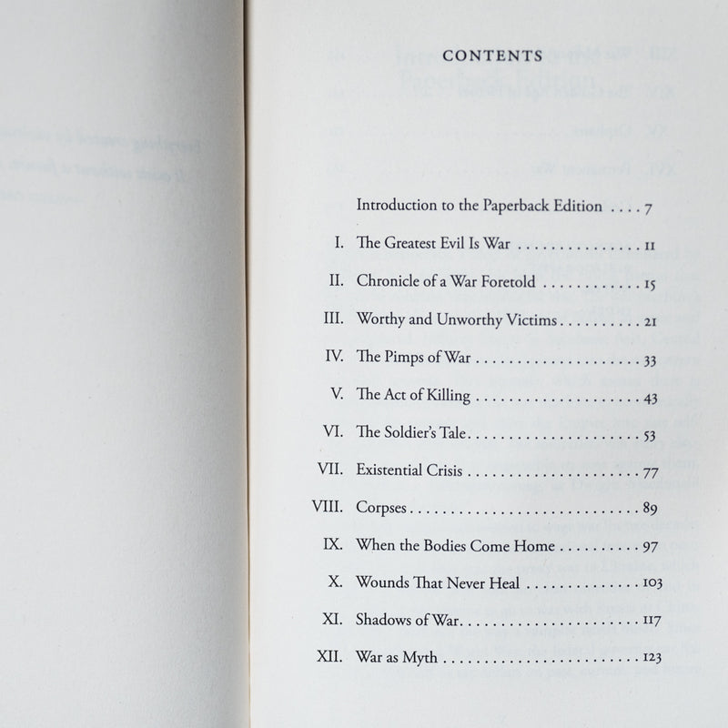 The Greatest Evil Is War