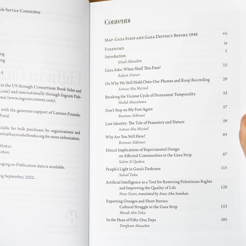 Light in Gaza: Writings Born of Fire