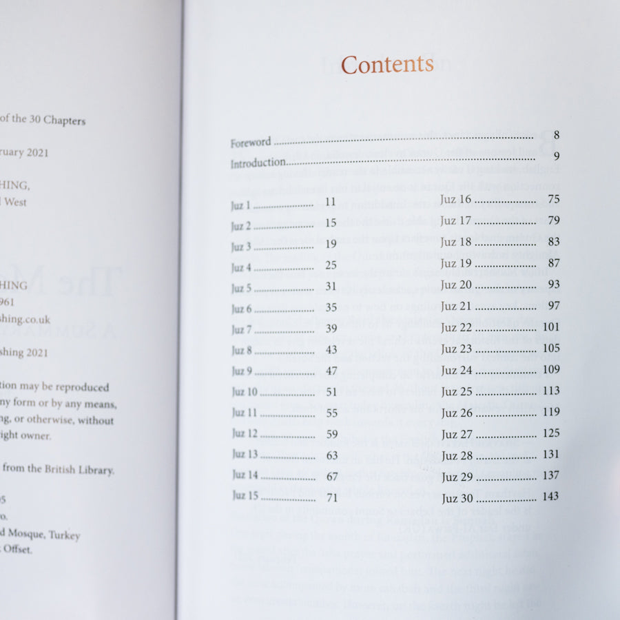 The Majestic Quran: Summary of the 30 Chapters (Juz) — Wardah Books