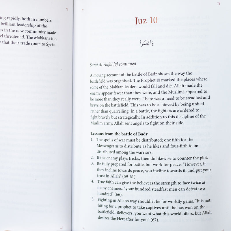 The Majestic Quran: Summary of the 30 Chapters (Juz)