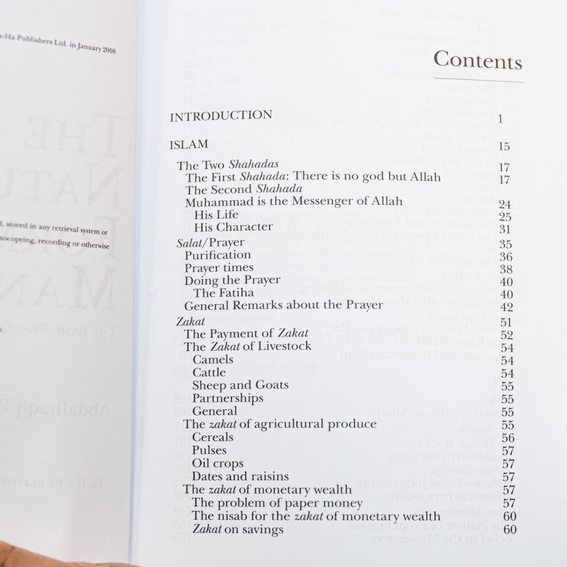 Natural Form of Man: The Basic Practices and Beliefs of Islam