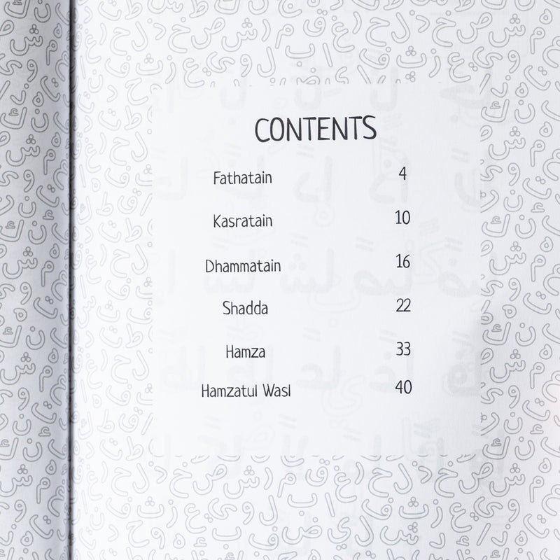 Tanween, Shadda and Hamza