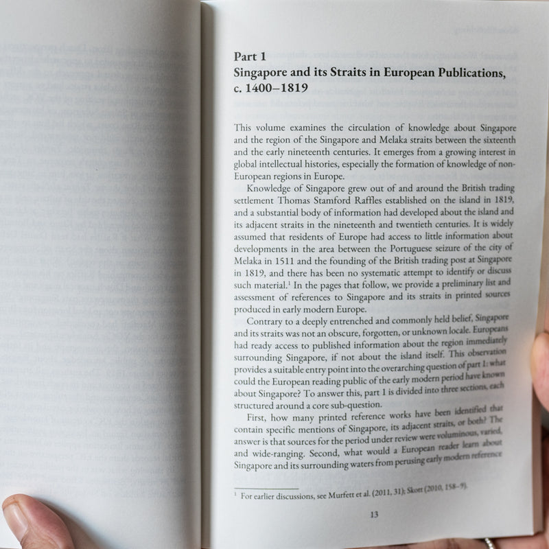 Knowing Singapore: The Evolution of Published Information in Europe c.1500-1819