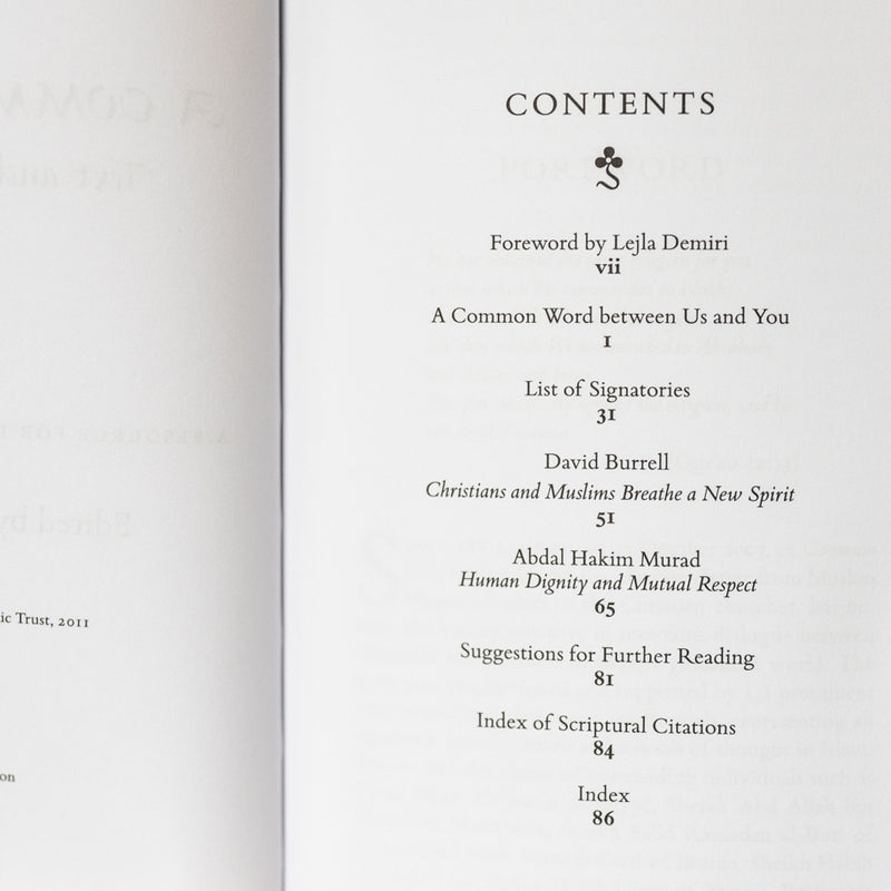 A Common Word: Text and Reflections: A Resource for Parishes and Mosques