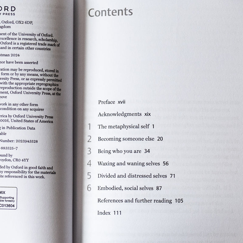 The Self: A Very Short Introduction