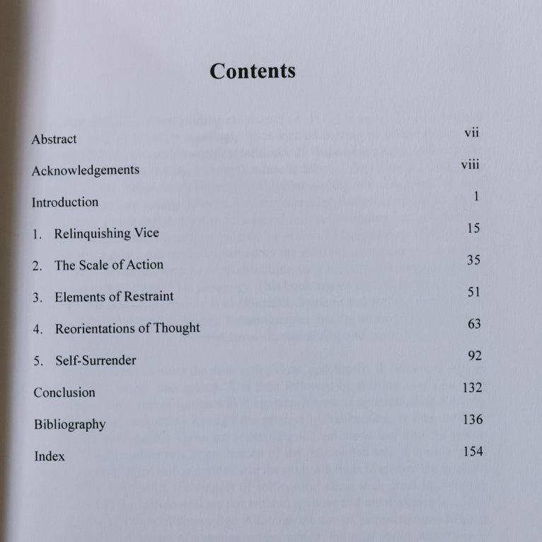 Al-Ghazali's Moral Psychology: From Self-Control to Self-Surrender