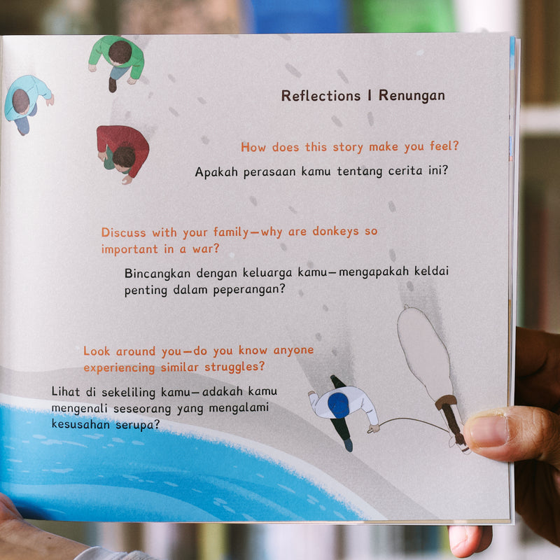 The Donkey Who Carried the War on Her Back (Bilingual)